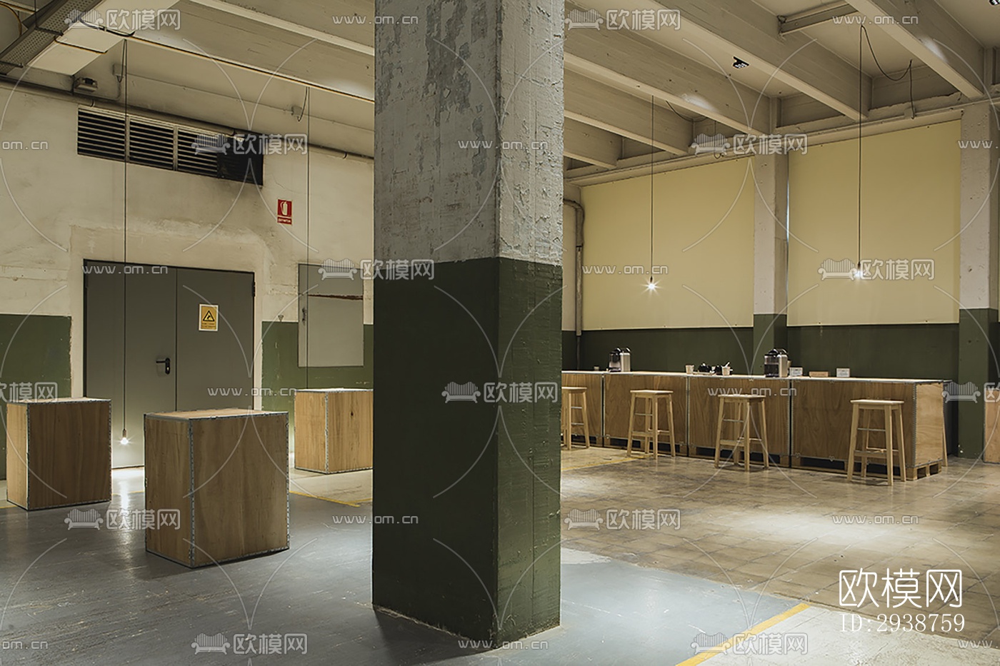 现代展览展厅效果图下载（渲染图11）