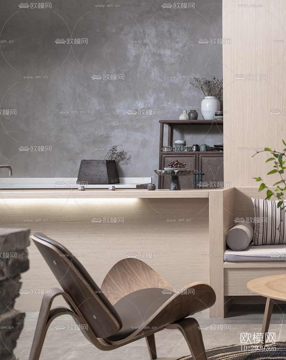 新中式酒店民宿效果图下载（渲染图11）