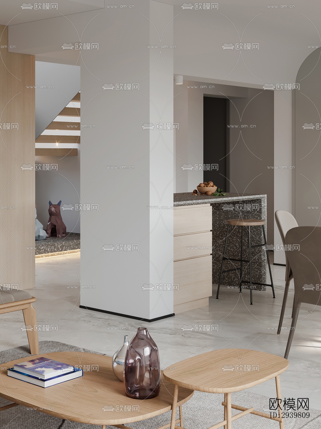 北欧公寓效果图下载（渲染图9）