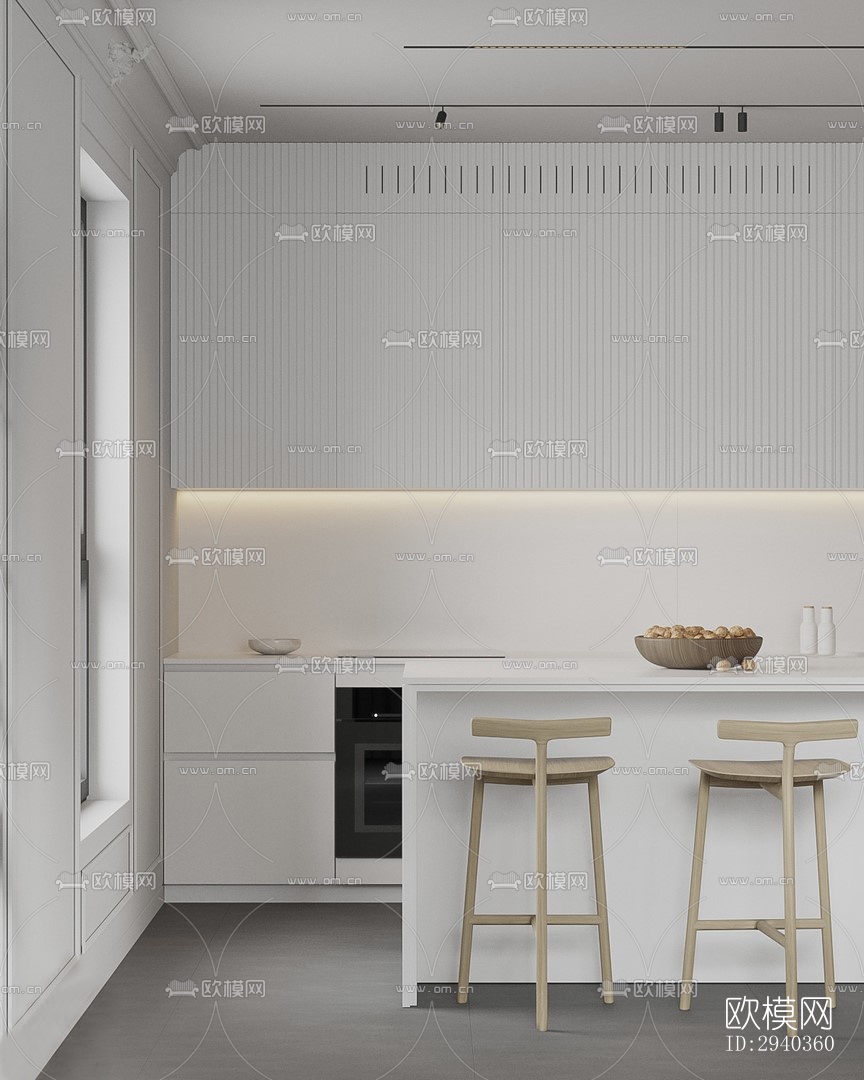 现代平层效果图下载（渲染图5）