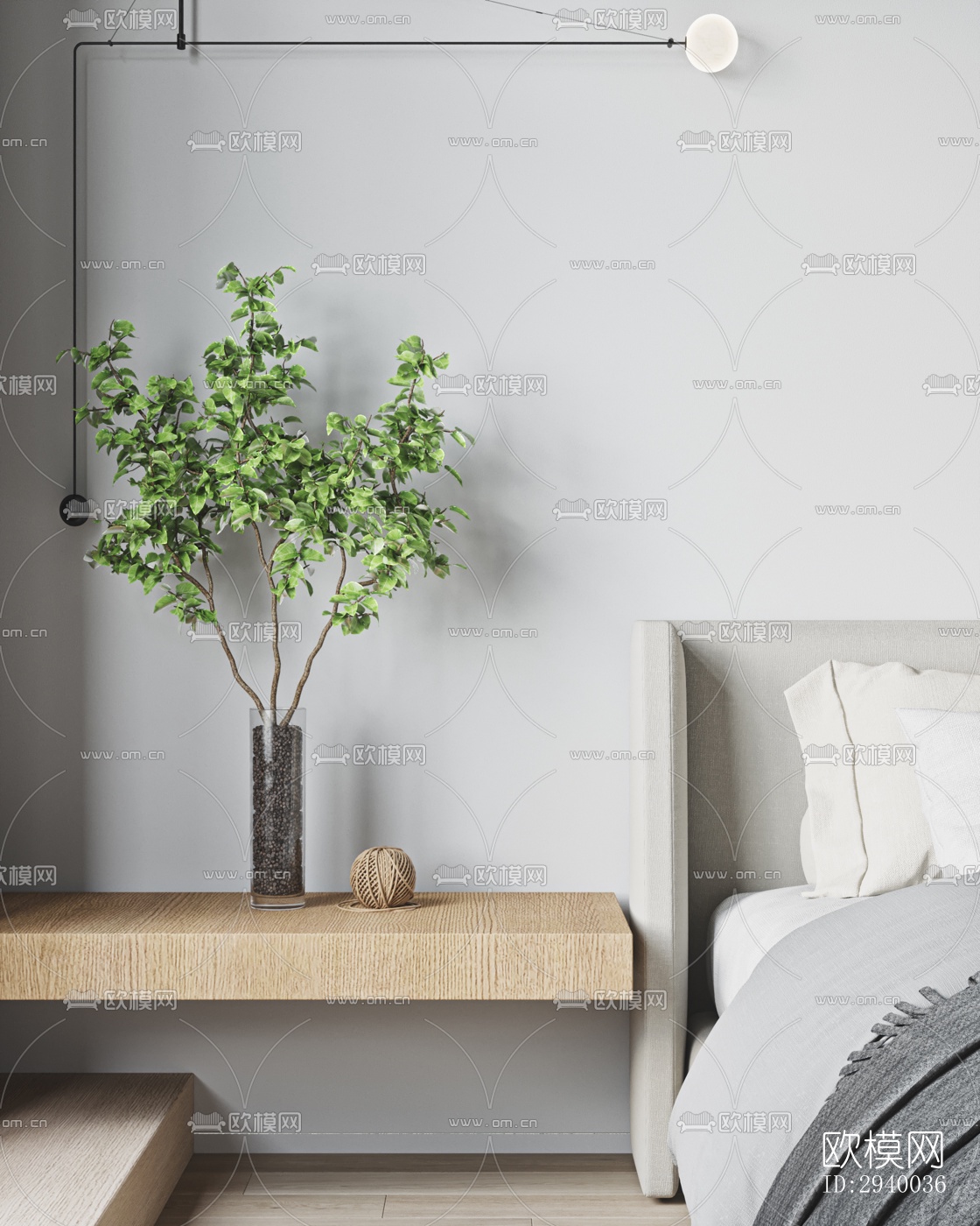 侘寂平层效果图下载（渲染图14）