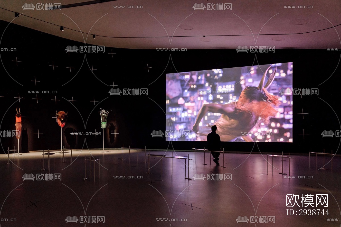 现代展览展厅效果图下载（渲染图6）