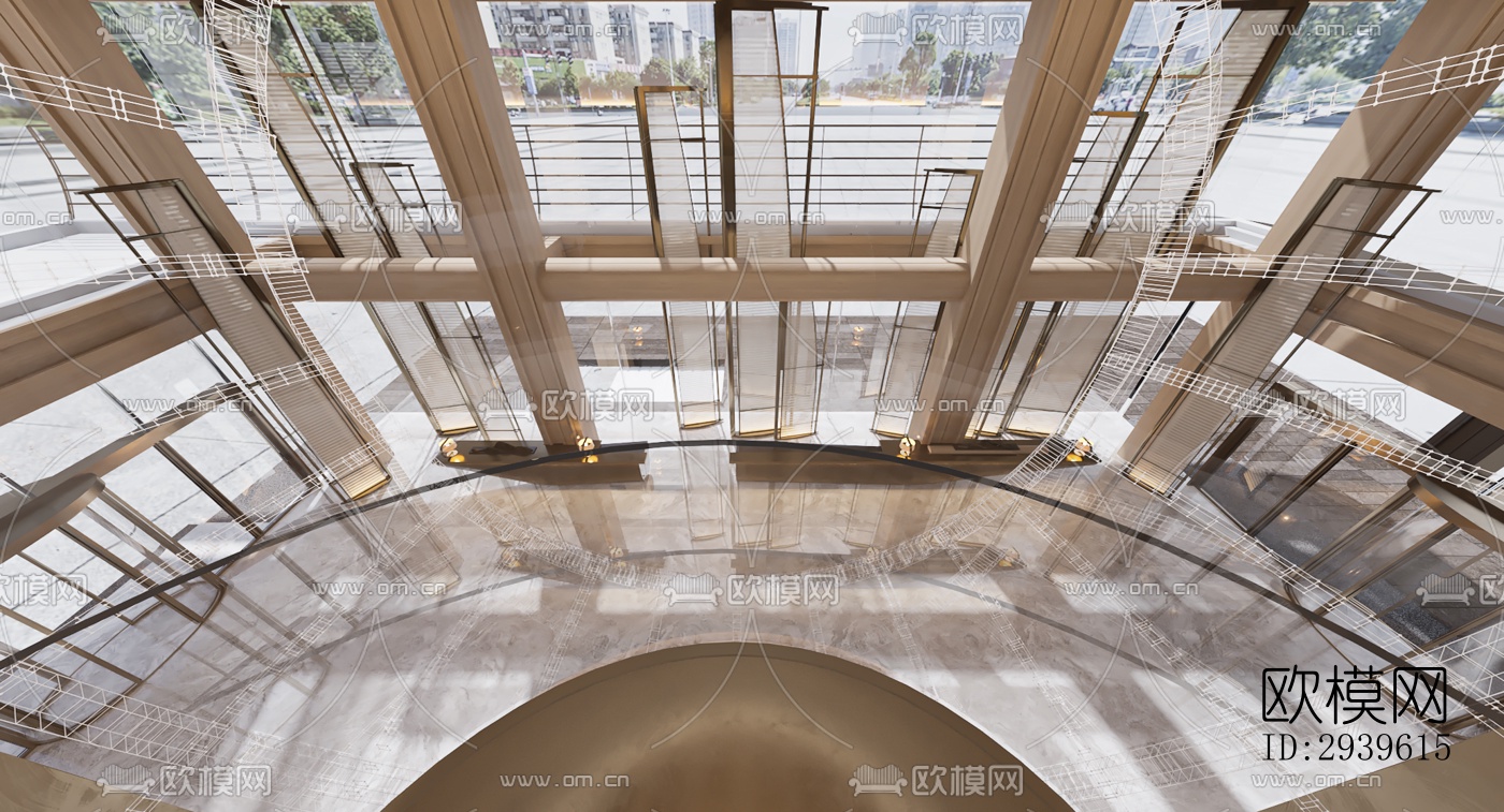 现代酒店民宿效果图下载（渲染图19）