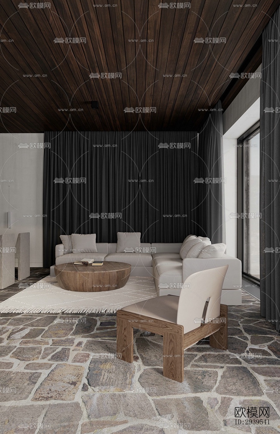 现代酒店民宿效果图下载（渲染图3）