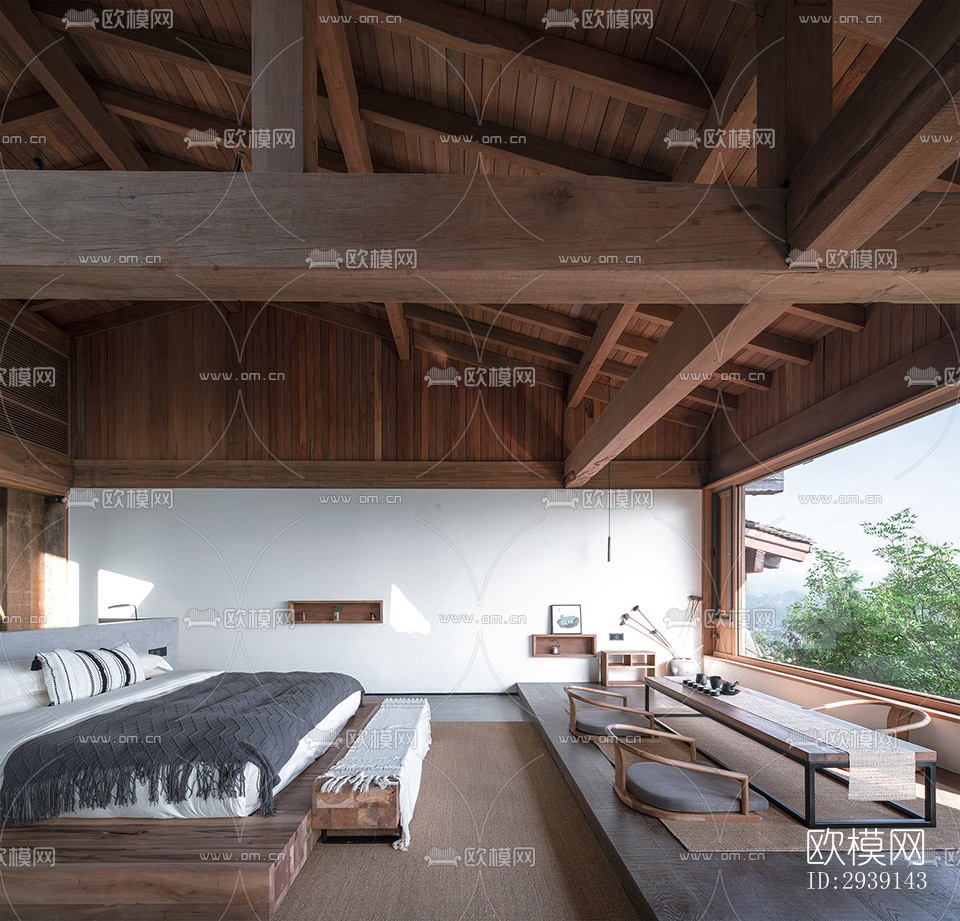 北欧酒店民宿效果图下载（渲染图17）