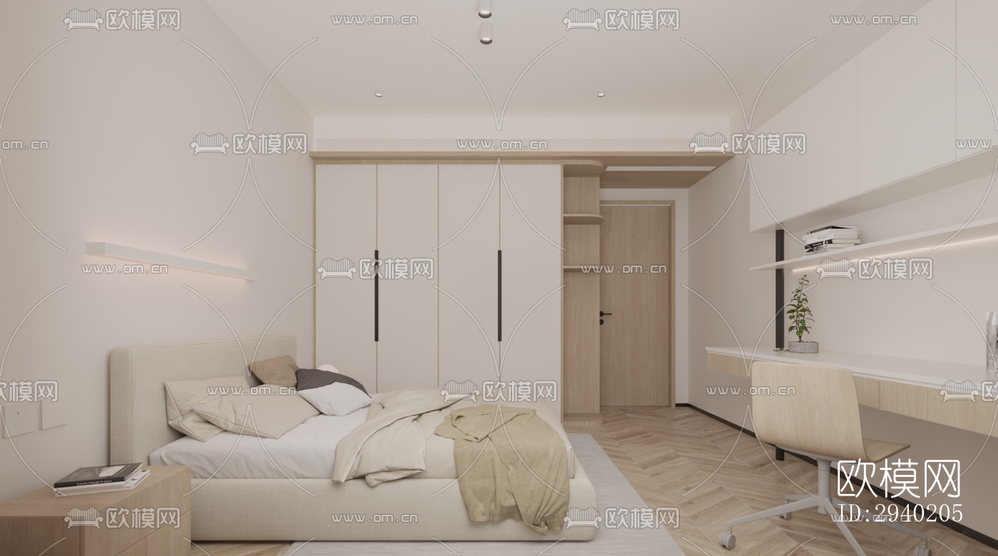 日式平层效果图下载（渲染图5）