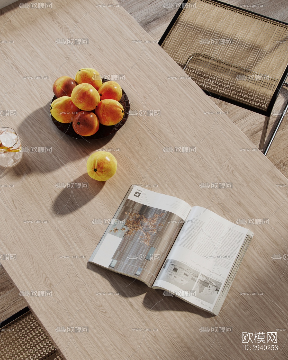 现代平层效果图下载（渲染图12）