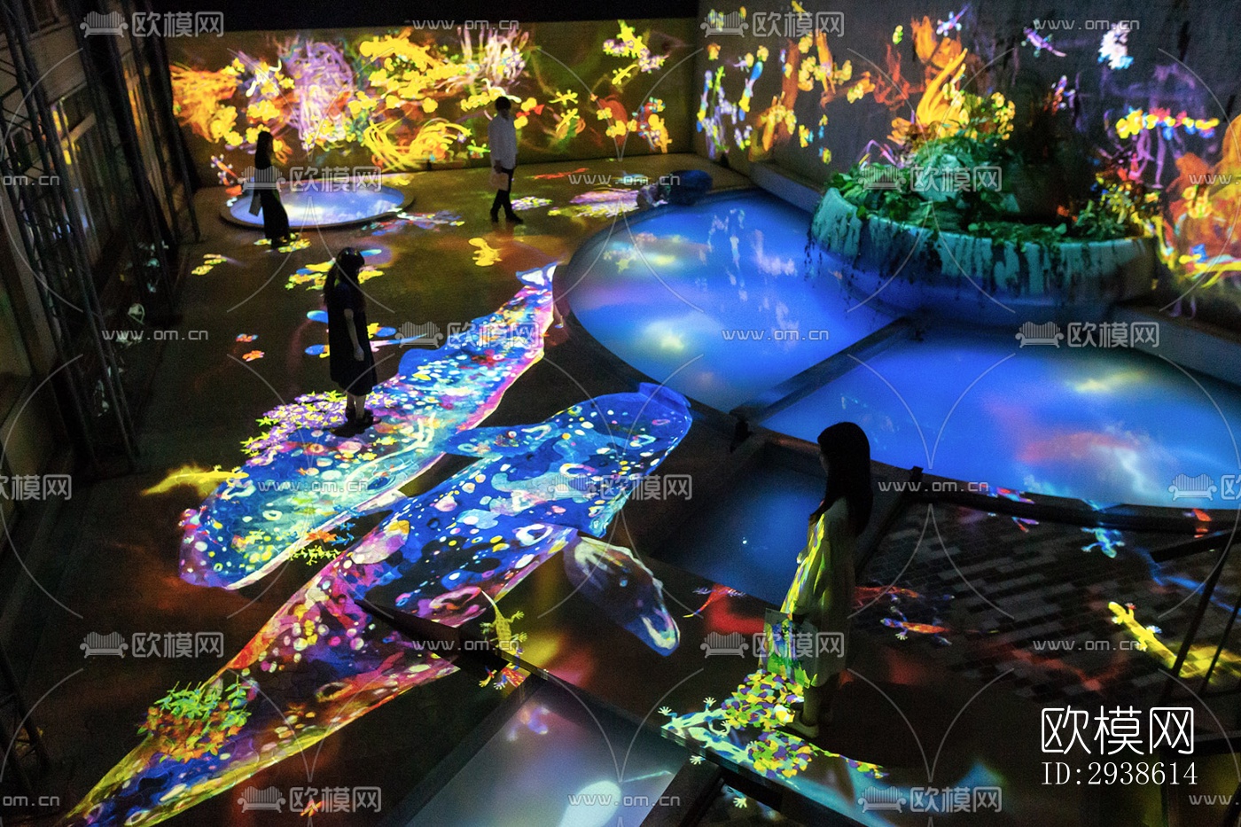 日式展览展厅效果图下载（渲染图10）