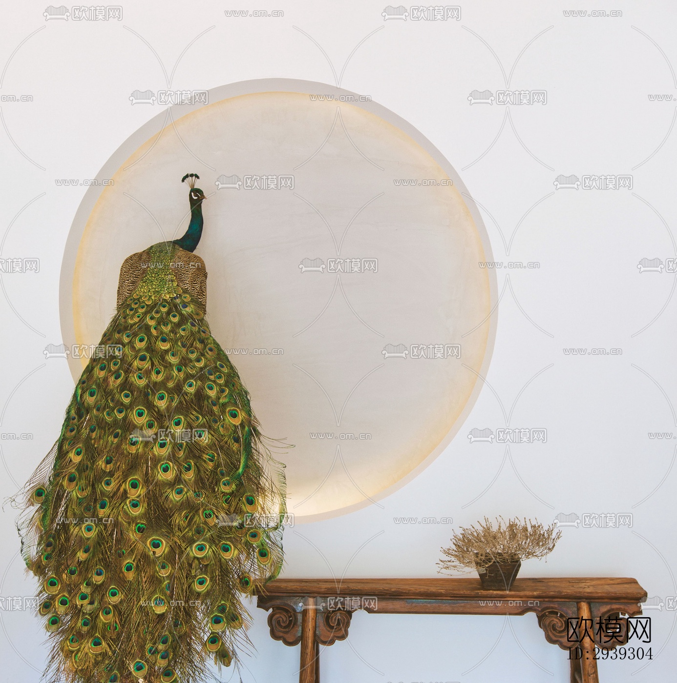 新中式酒店民宿效果图下载（渲染图3）