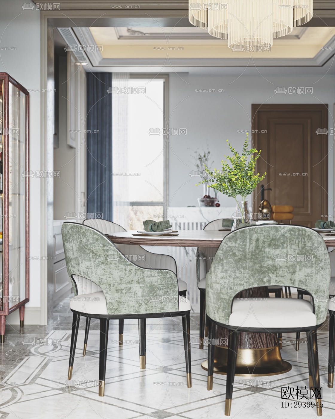 欧式复式效果图下载（渲染图10）