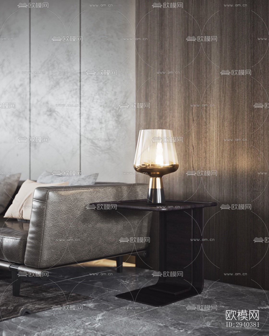 现代平层效果图下载（渲染图10）