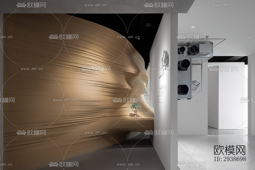 現(xiàn)代展覽展廳效果圖下載(渲染圖11)