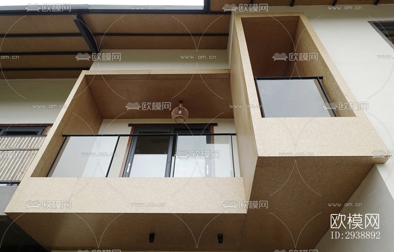 中式酒店民宿效果图下载（渲染图13）