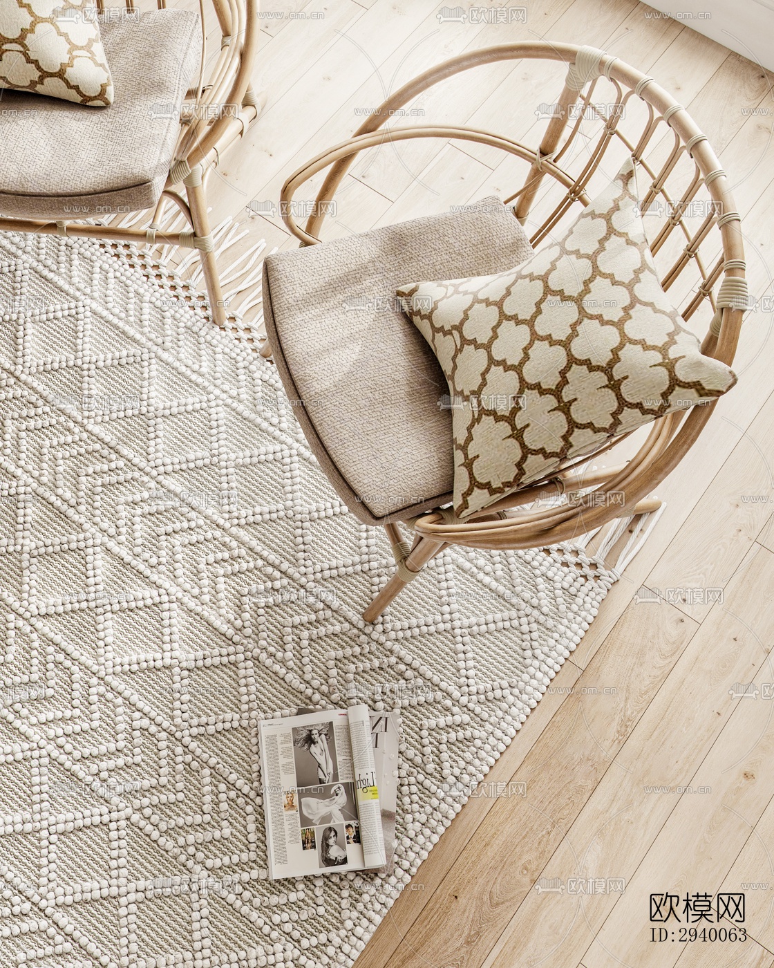 侘寂平层效果图下载（渲染图5）