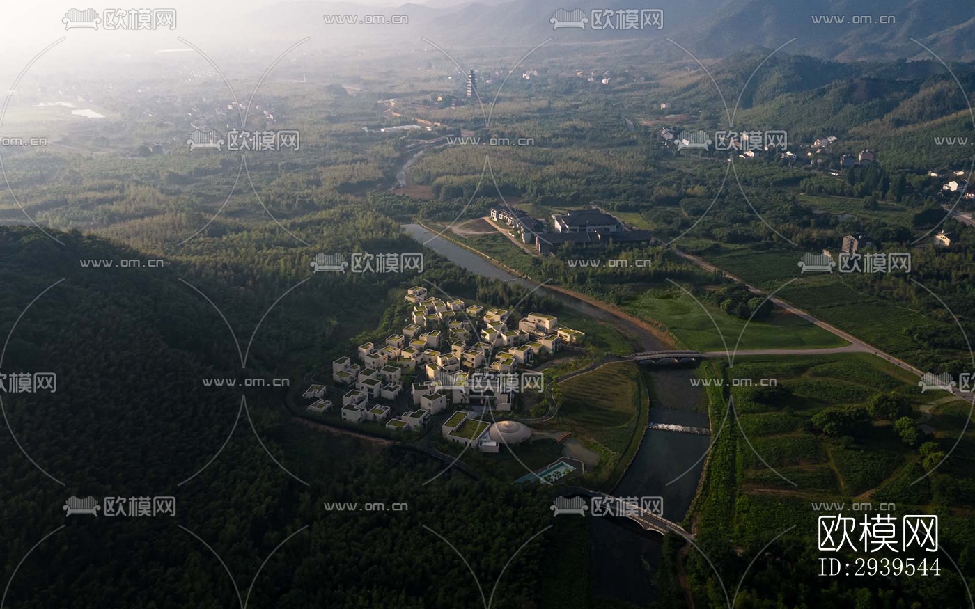 现代酒店民宿效果图下载（渲染图11）