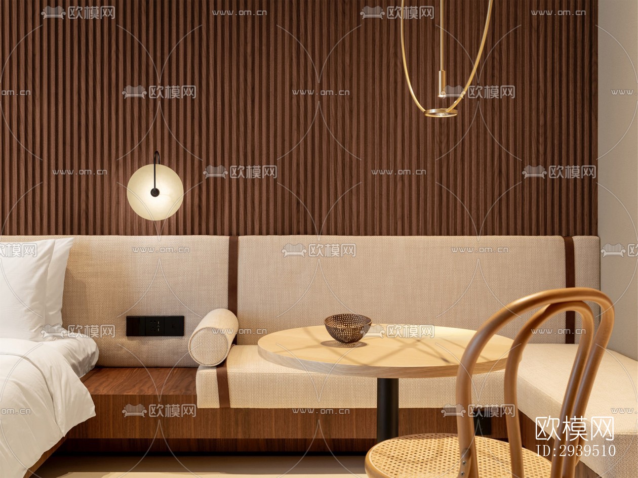 现代酒店民宿效果图下载（渲染图13）