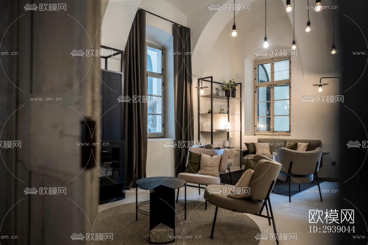 侘寂酒店民宿效果图下载（渲染图4）