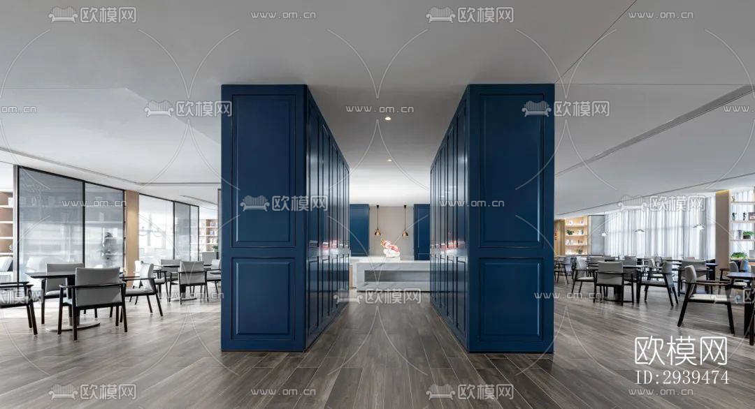 现代酒店民宿效果图下载（渲染图14）