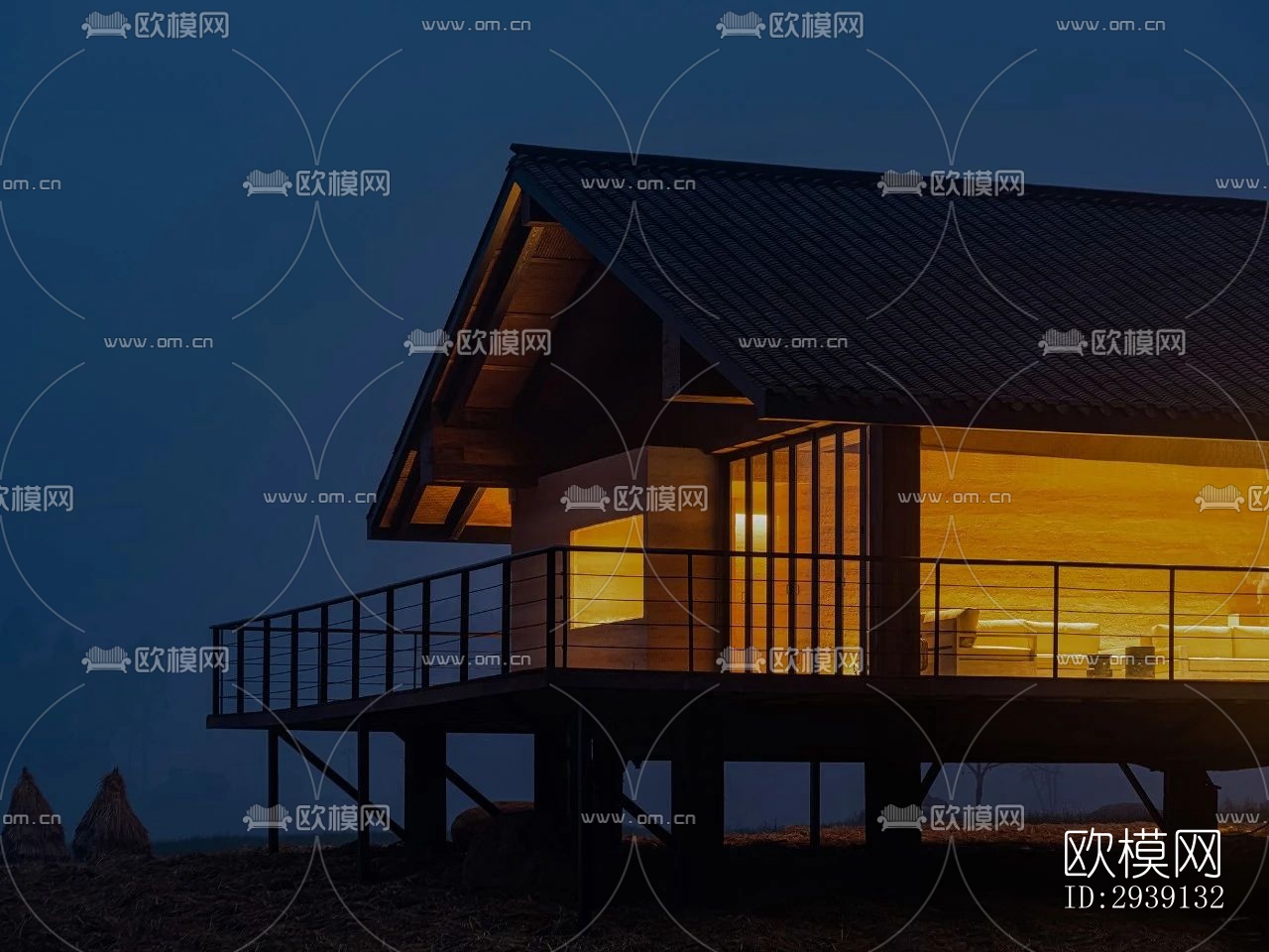 北欧酒店民宿效果图下载（渲染图14）