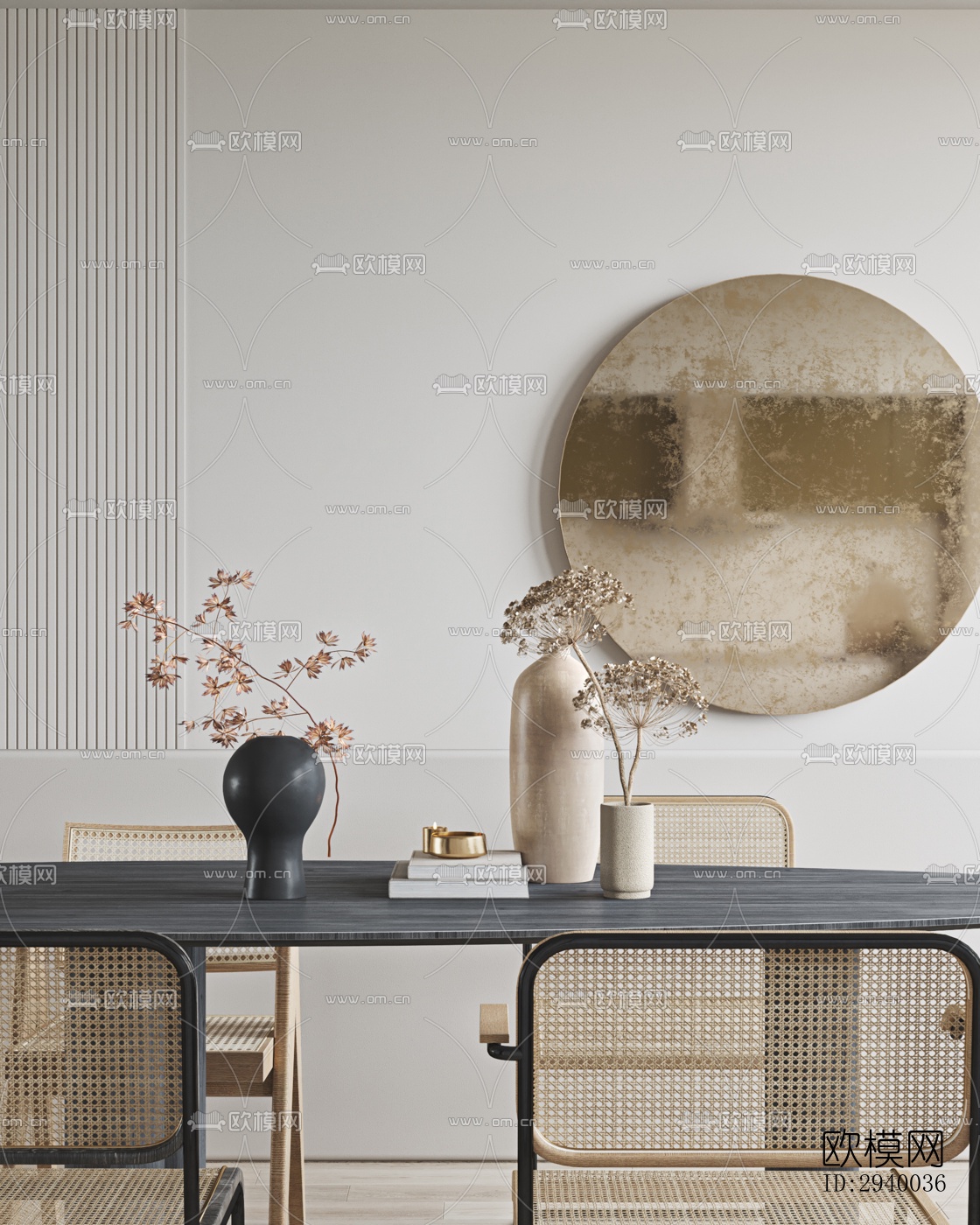 侘寂平层效果图下载（渲染图4）