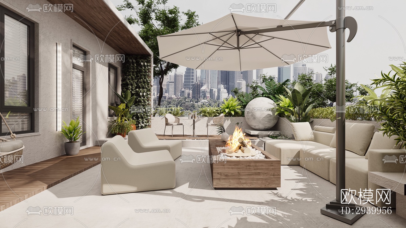 法式复式效果图下载（渲染图1）