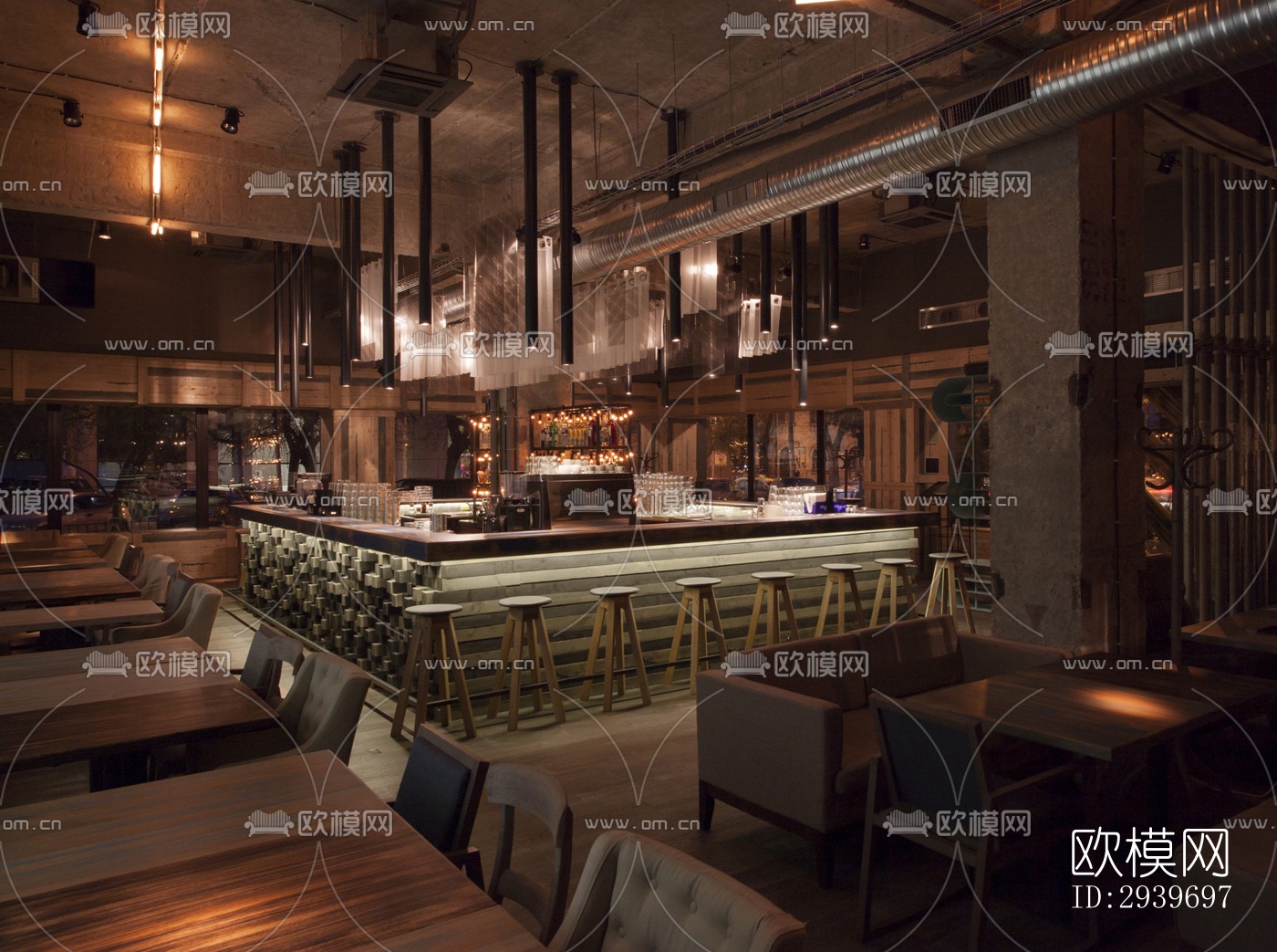 北欧酒吧效果图下载（渲染图8）