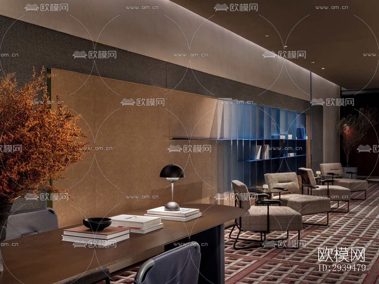 现代酒店民宿效果图下载（渲染图16）