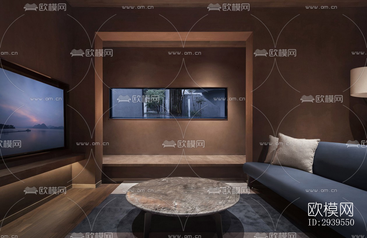 现代酒店民宿效果图下载（渲染图3）