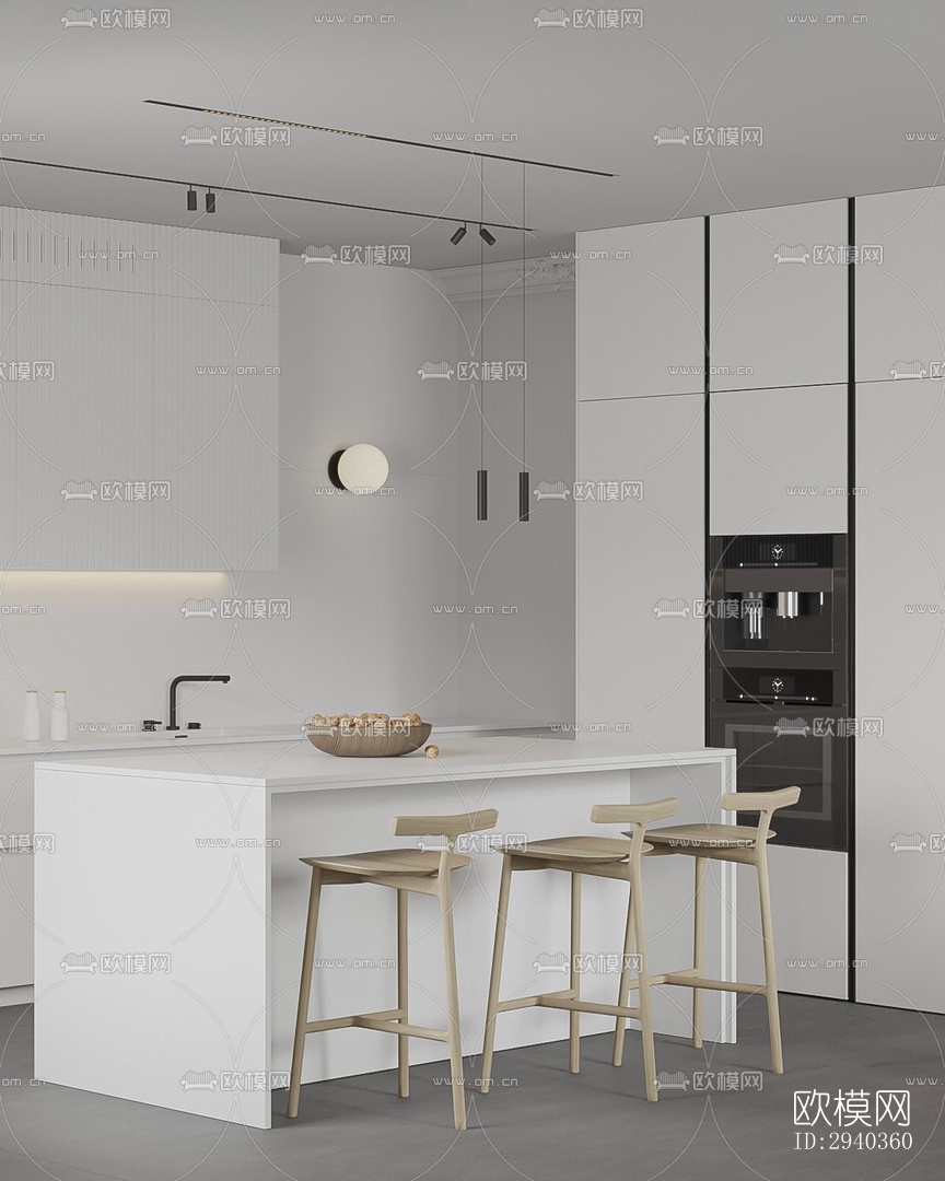 现代平层效果图下载（渲染图4）