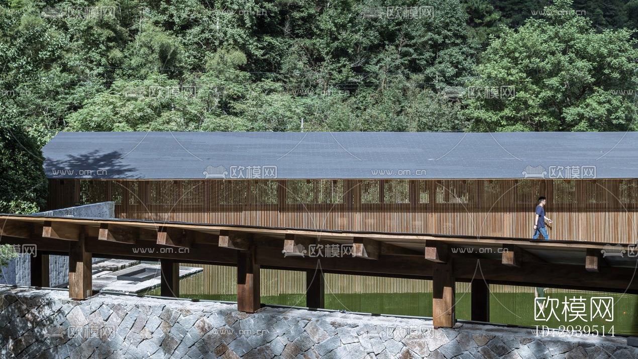 现代酒店民宿效果图下载（渲染图11）