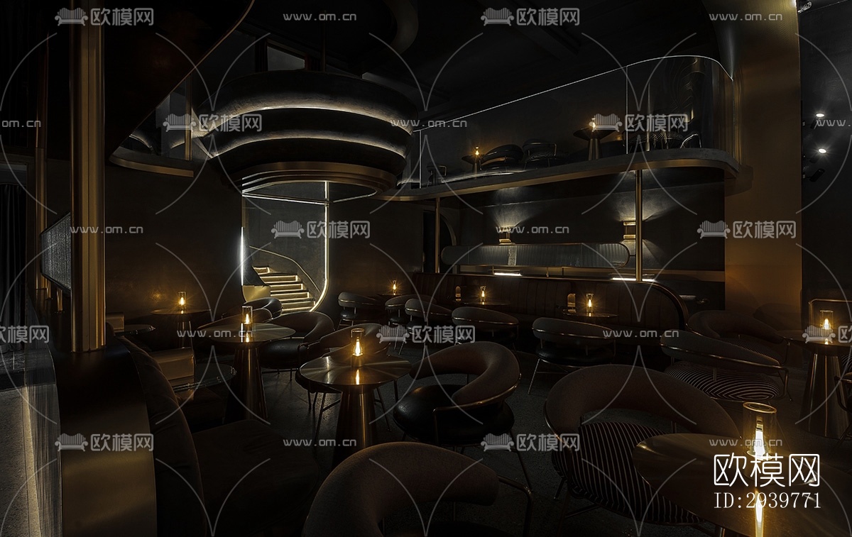现代酒吧效果图下载（渲染图3）
