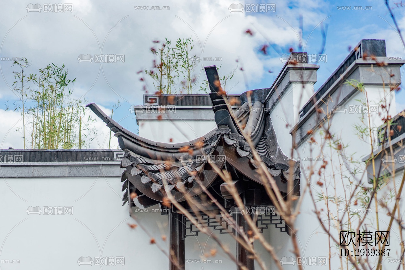 新中式酒店民宿效果图下载（渲染图17）