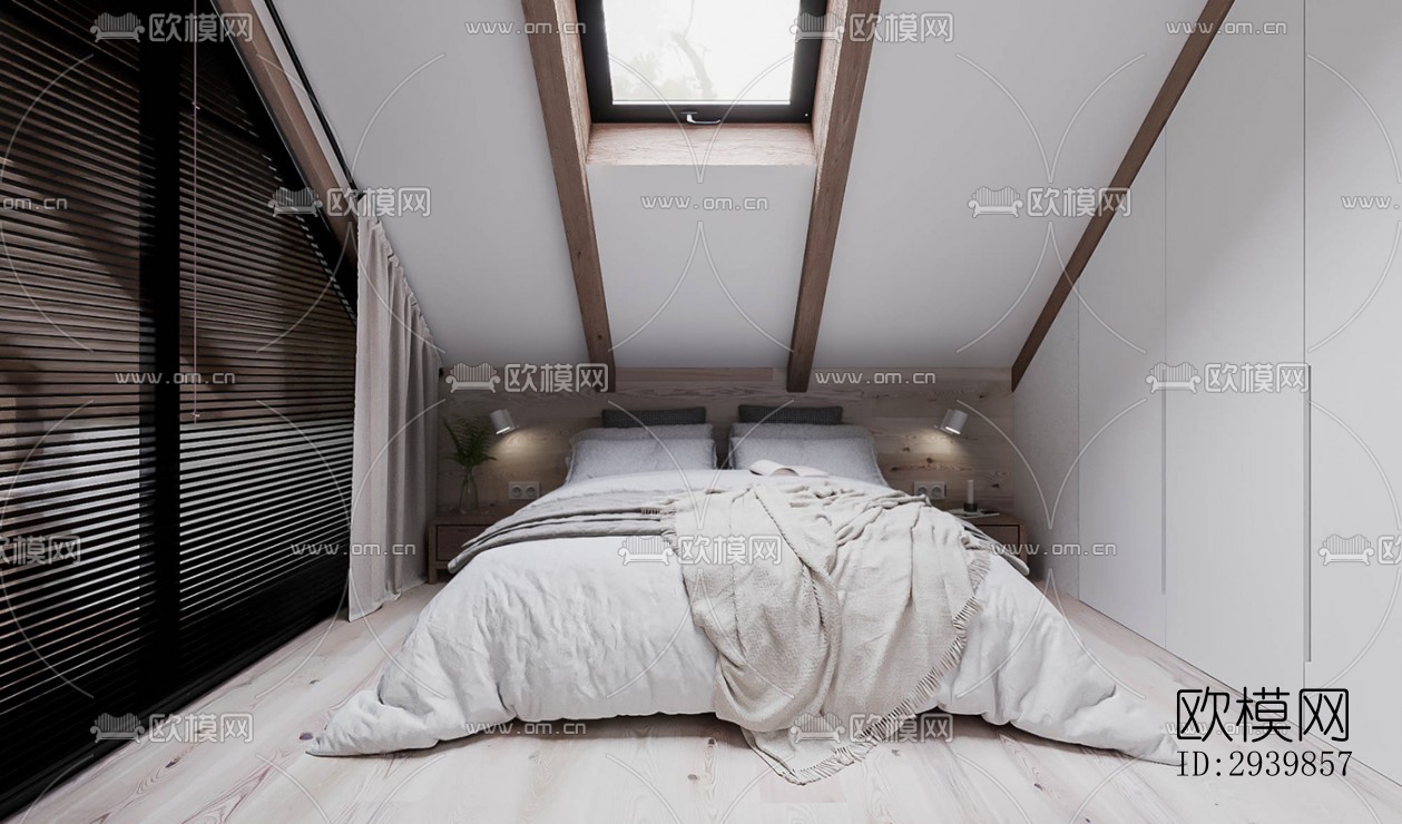 北欧别墅效果图下载（渲染图1）