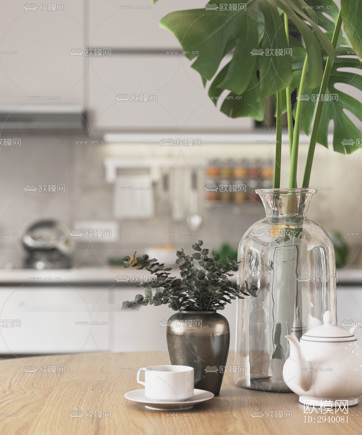 北欧平层效果图下载（渲染图2）