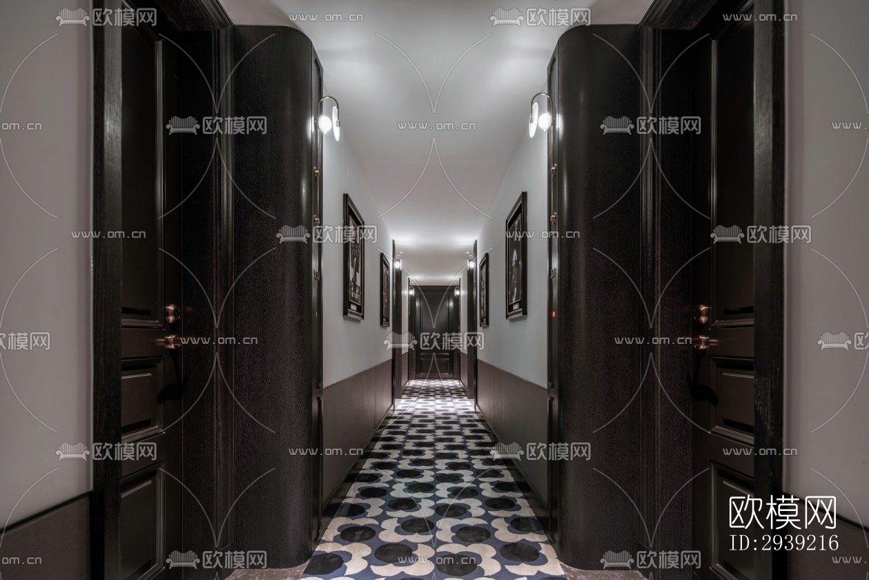 后现代酒店民宿效果图下载（渲染图13）