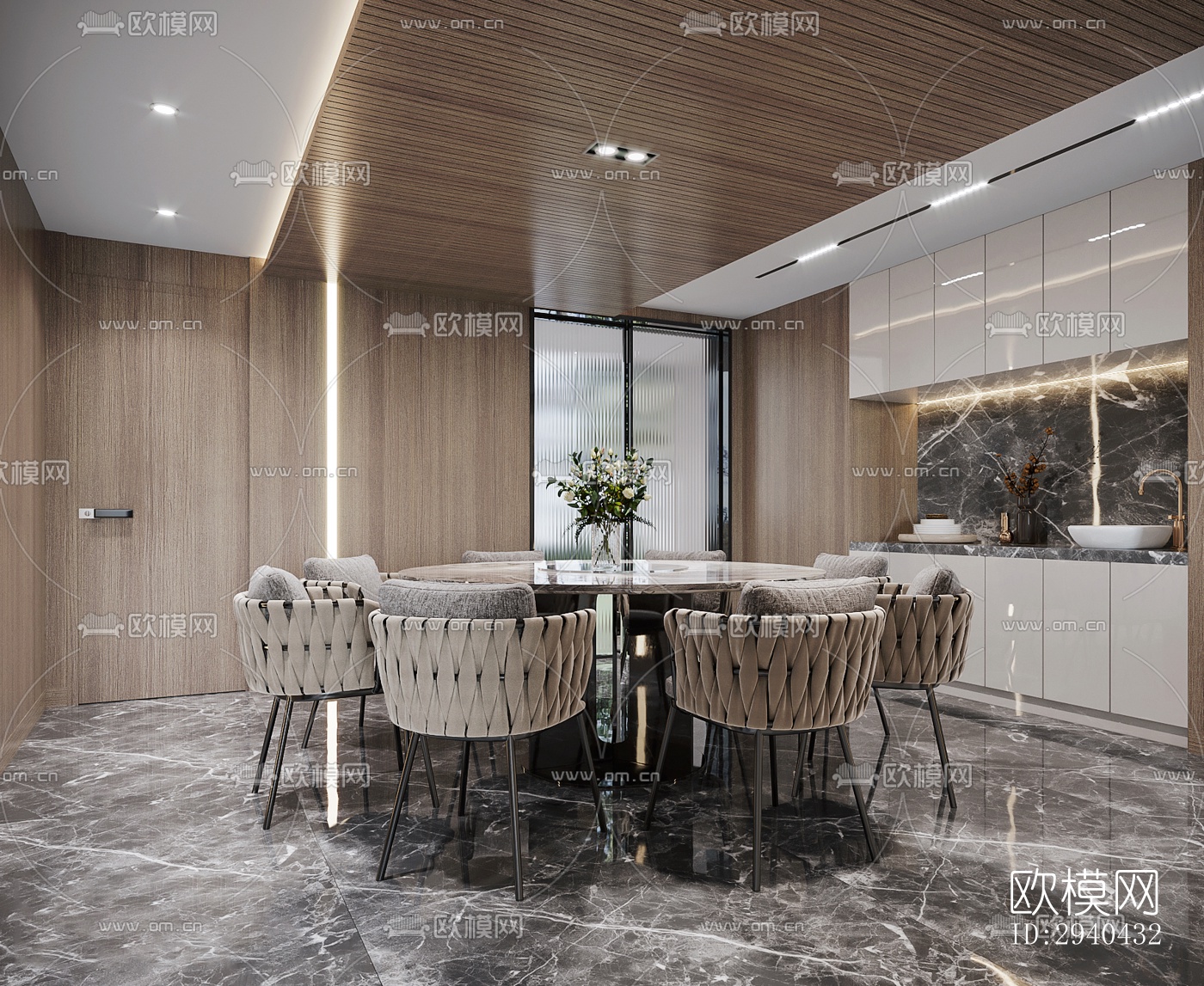 现代平层效果图下载（渲染图9）