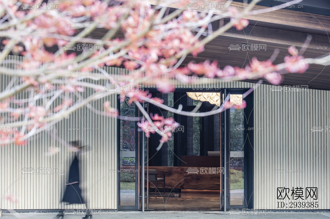 新中式酒店民宿效果图下载（渲染图2）