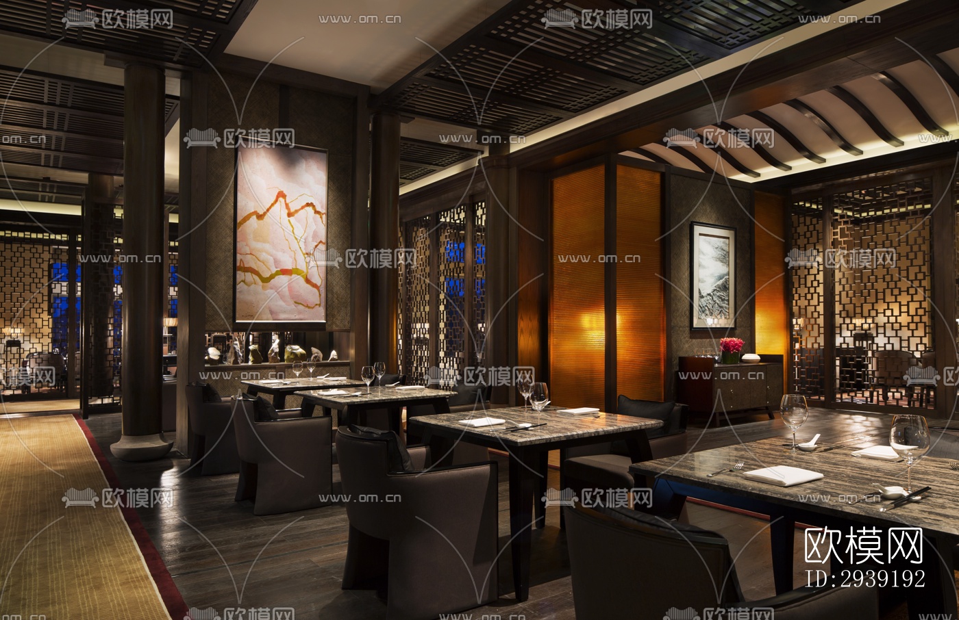 后现代酒店民宿效果图下载（渲染图6）