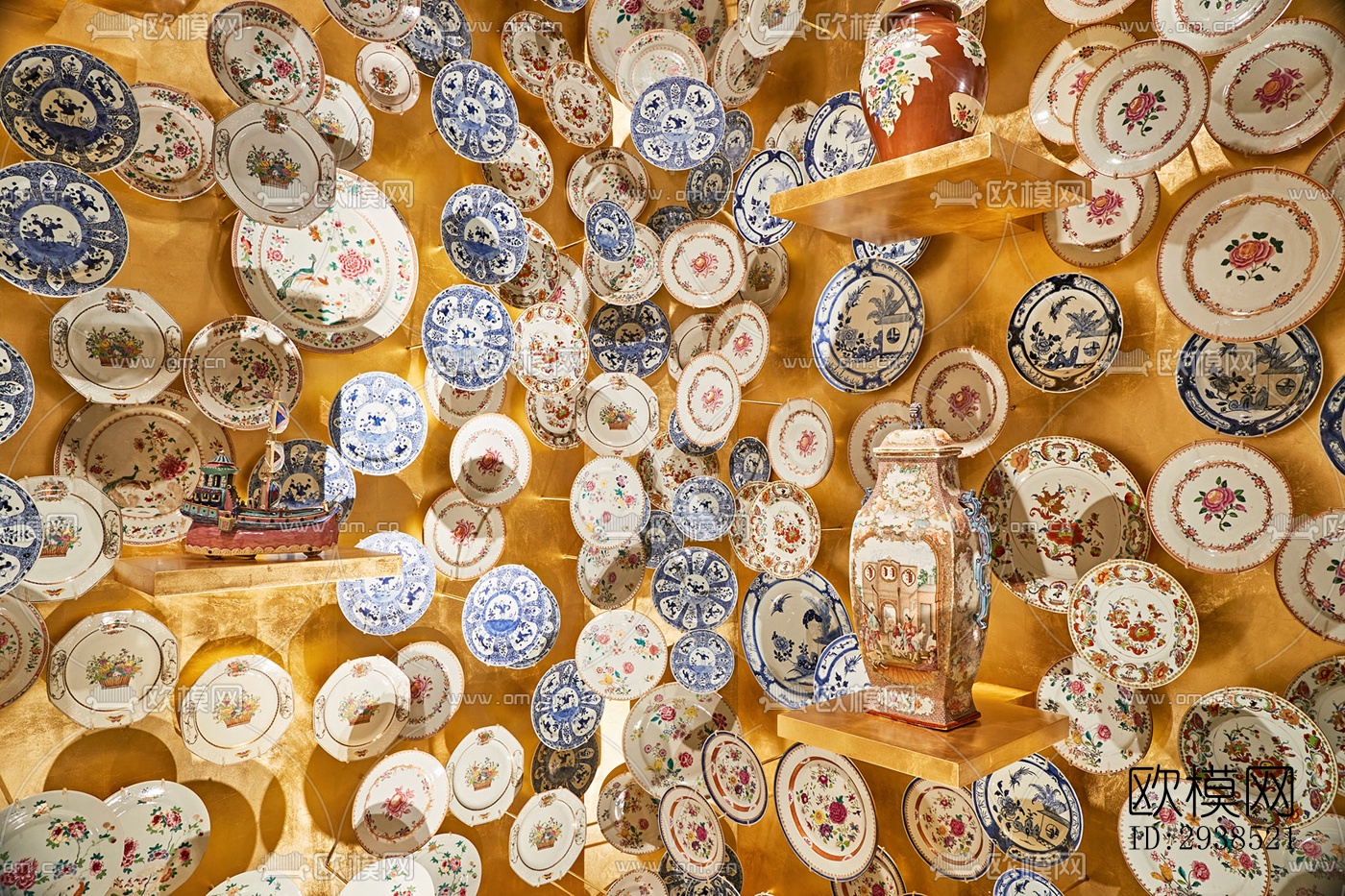 侘寂展览展厅效果图下载（渲染图9）