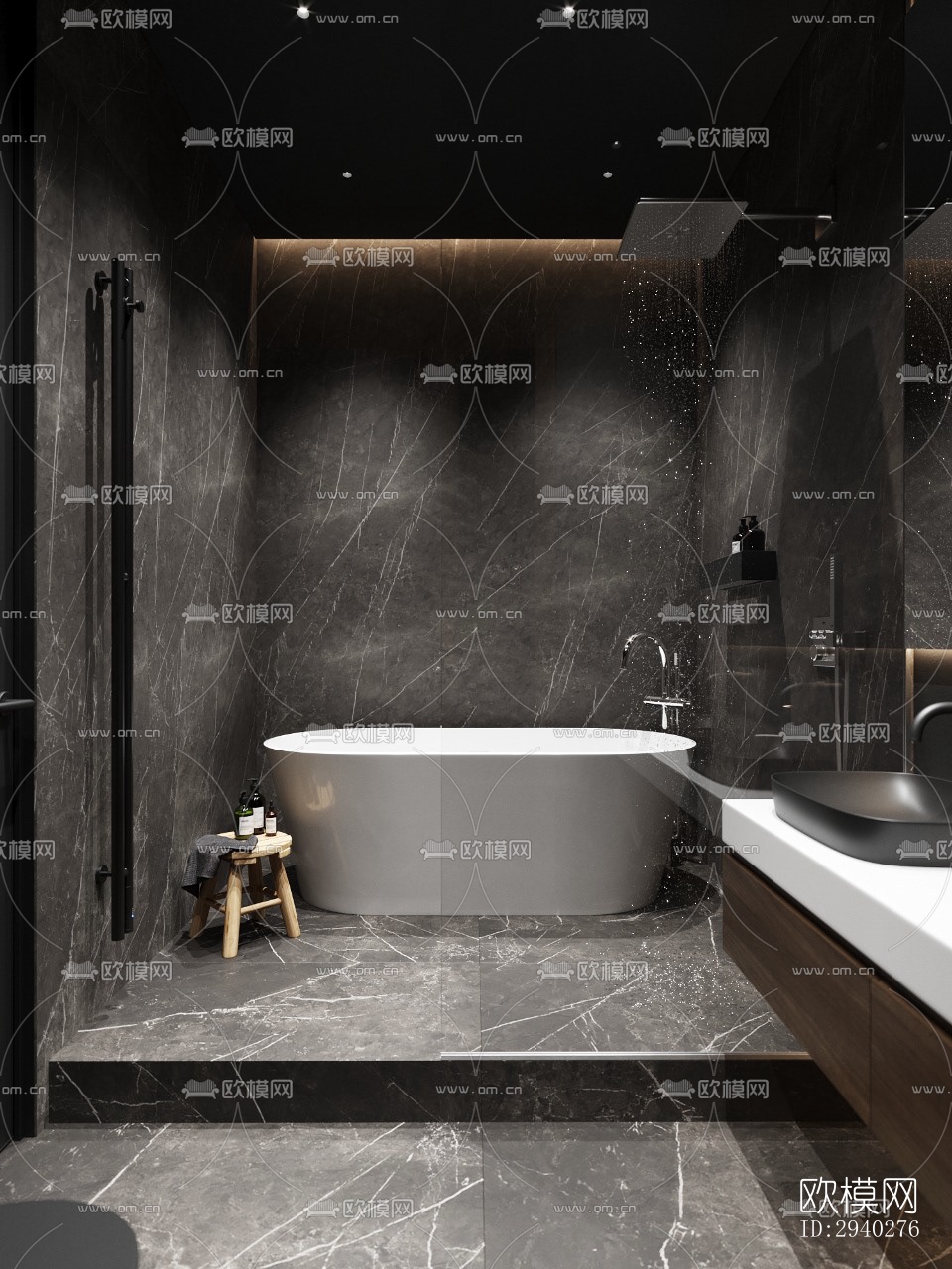 现代平层效果图下载（渲染图6）