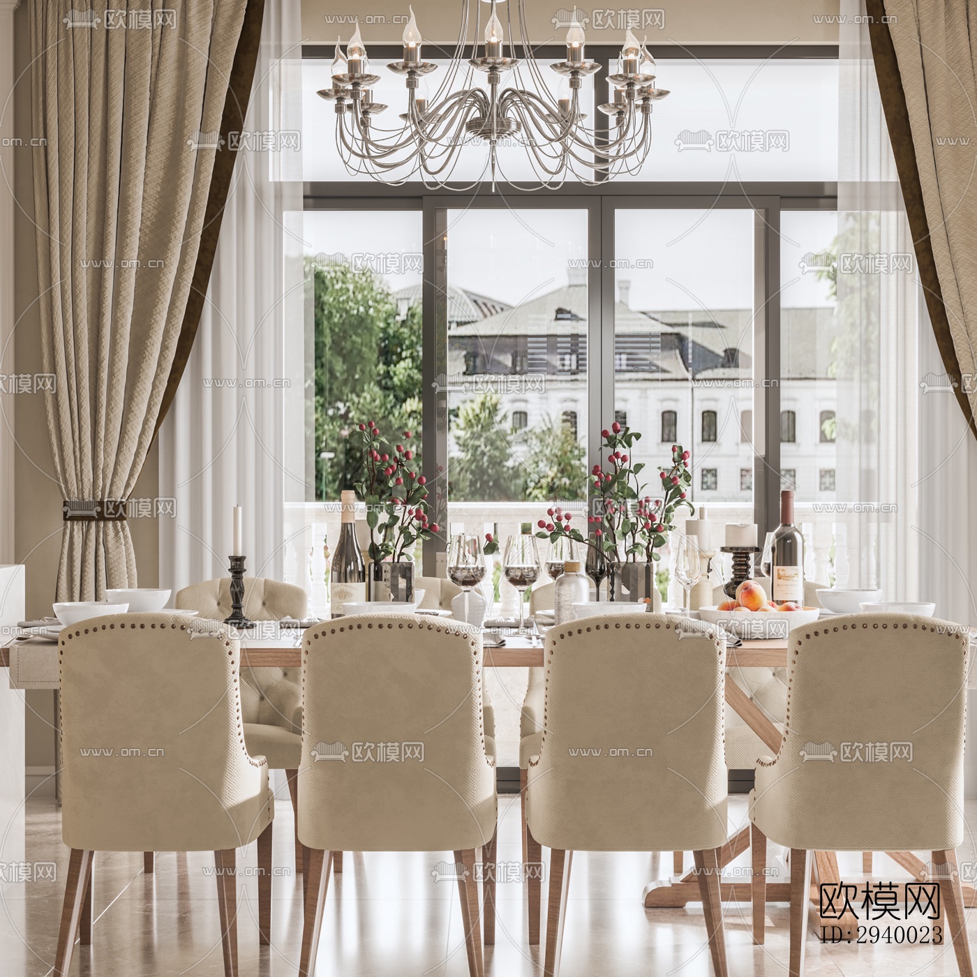 侘寂平层效果图下载（渲染图8）