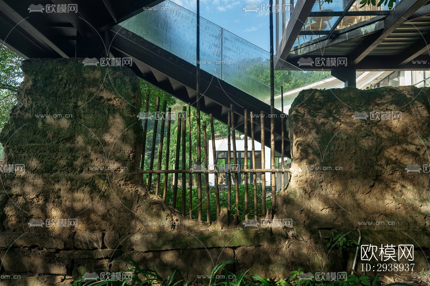 中式酒店民宿效果图下载（渲染图10）