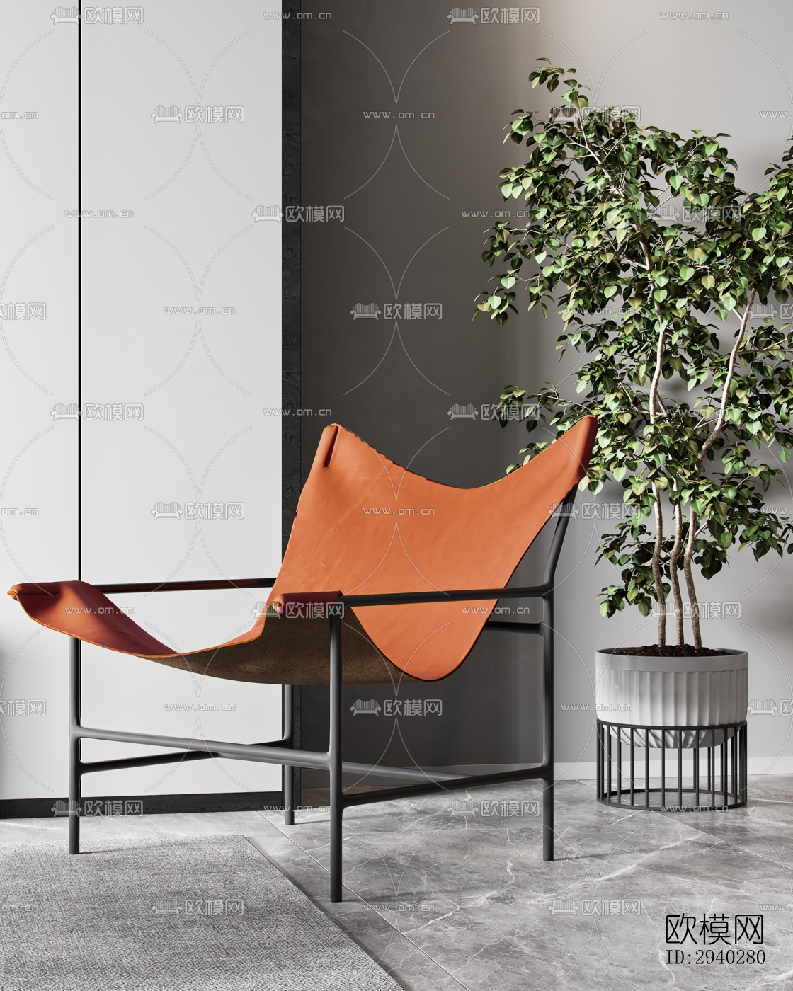 现代平层效果图下载（渲染图10）