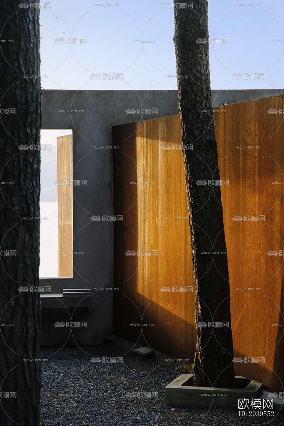 现代酒店民宿效果图下载（渲染图6）