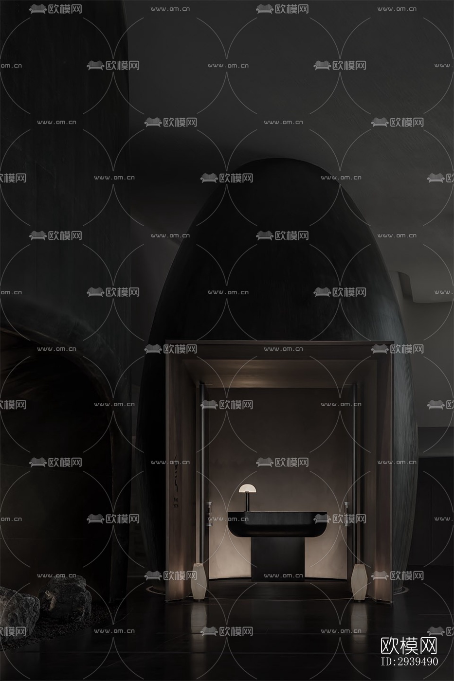 现代酒店民宿效果图下载（渲染图4）