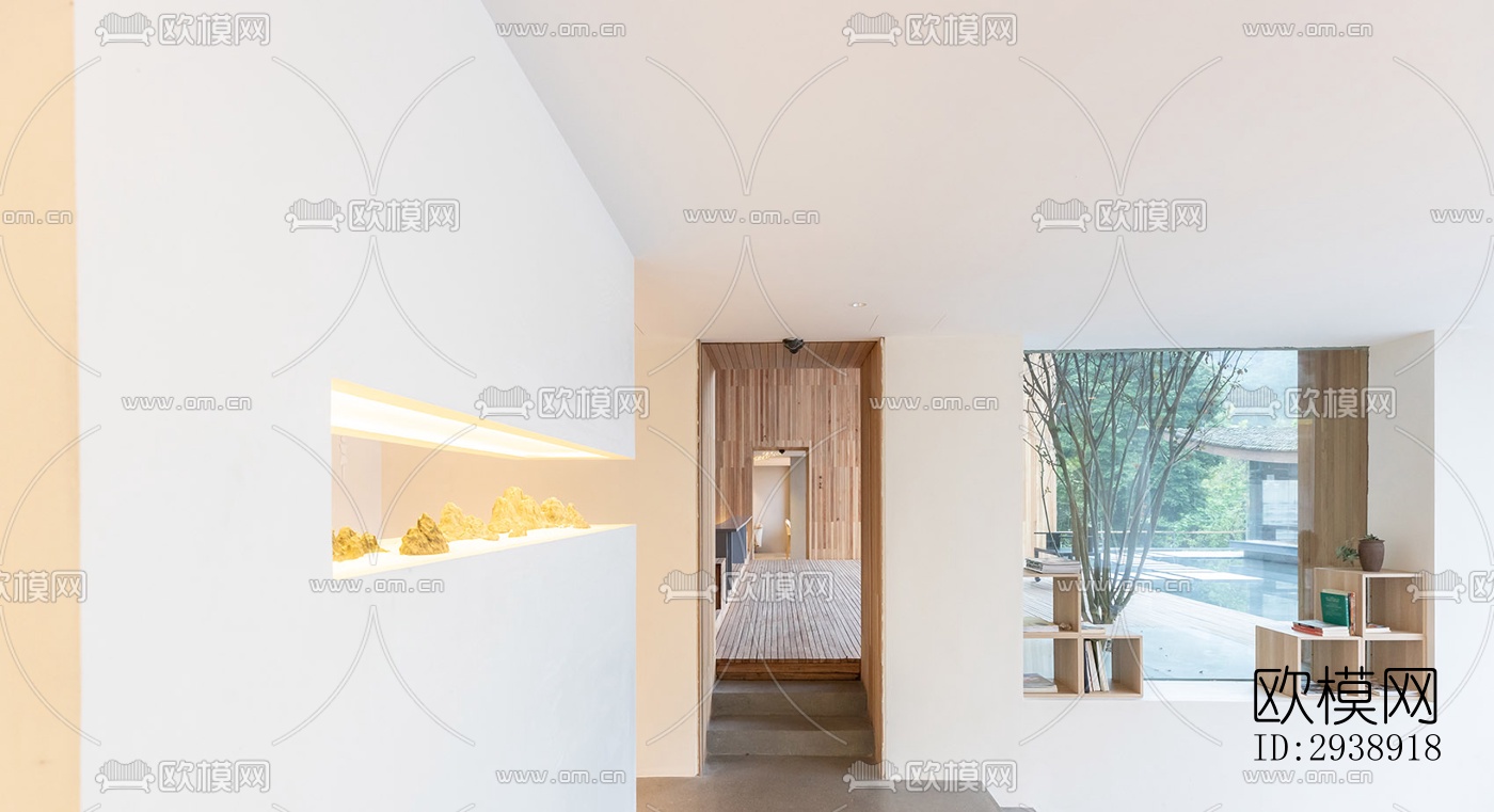 中式酒店民宿效果图下载（渲染图11）