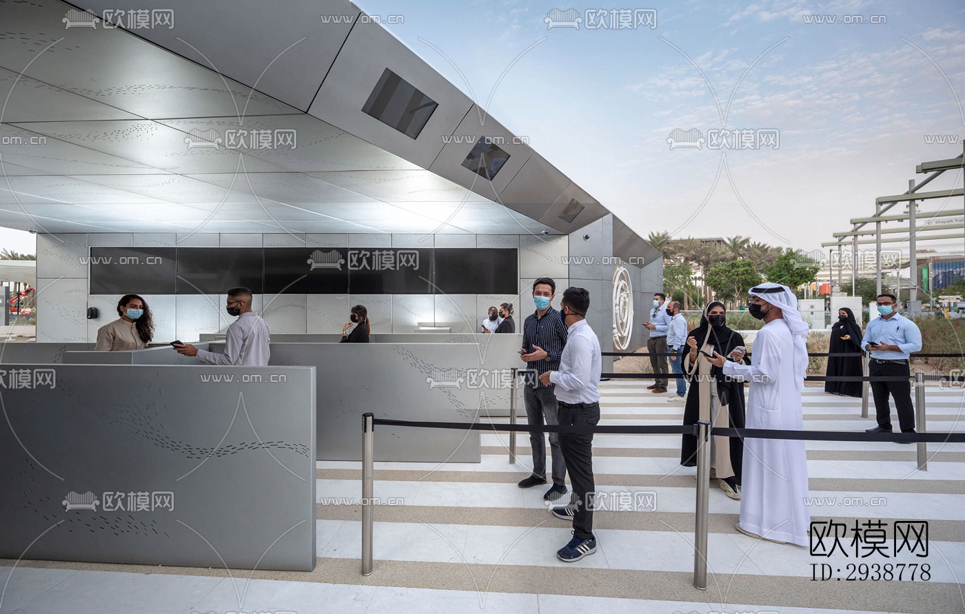 现代展览展厅效果图下载（渲染图16）