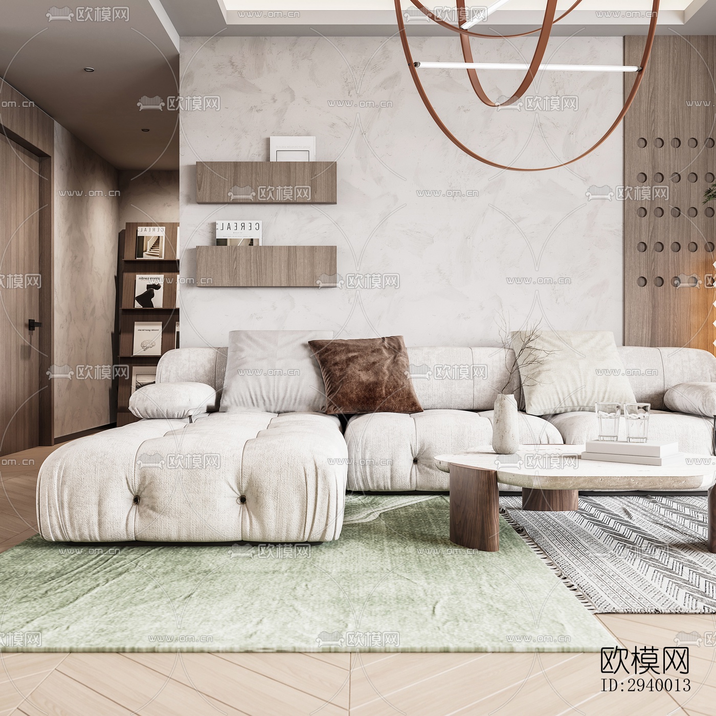 侘寂平层效果图下载（渲染图12）