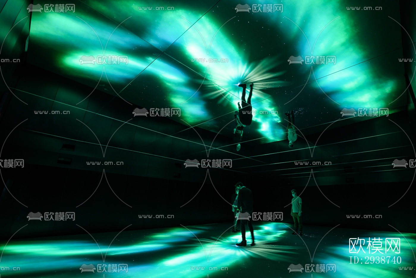 现代展览展厅效果图下载（渲染图15）