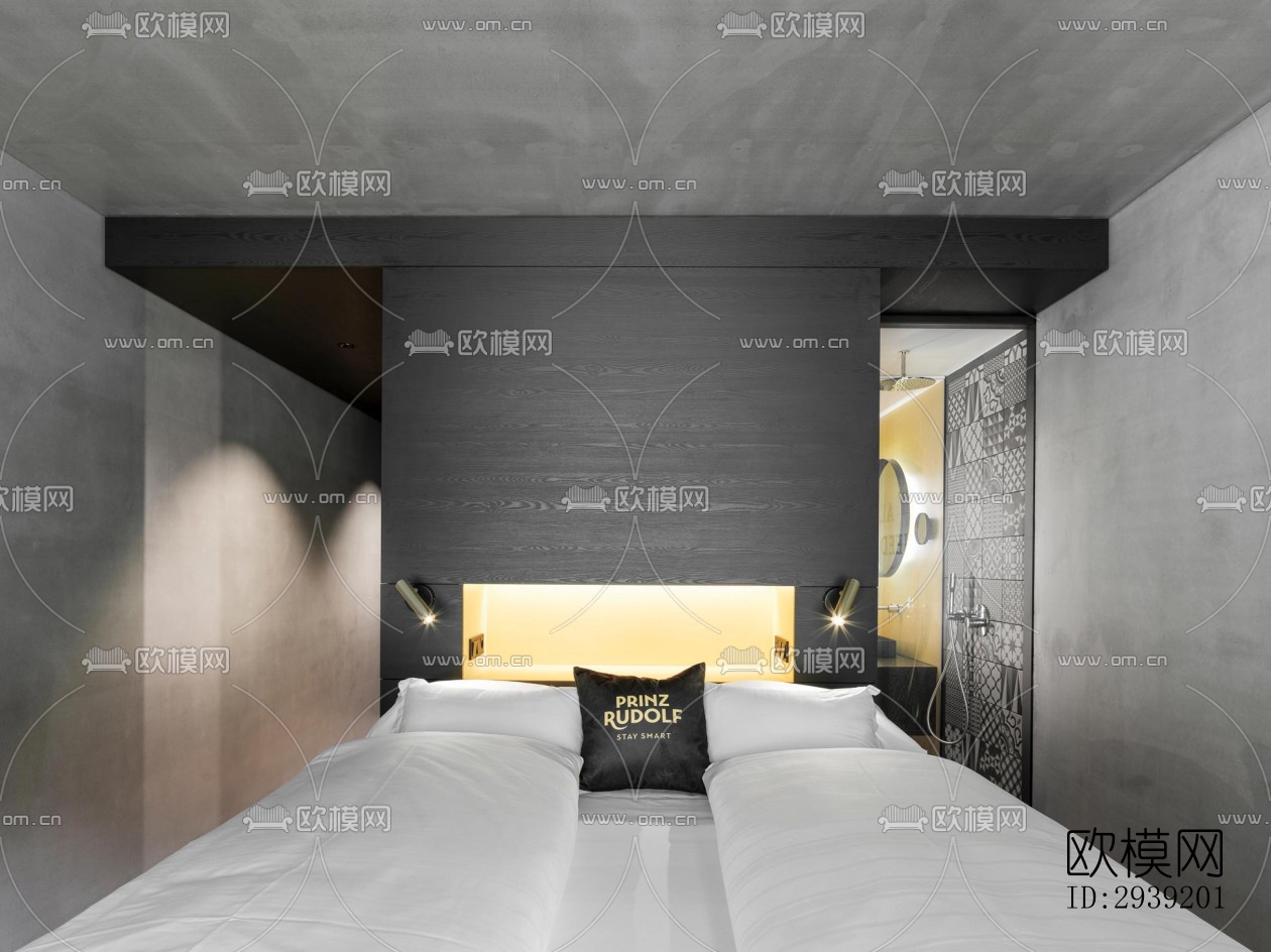 后现代酒店民宿效果图下载（渲染图8）